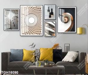 Tranh canvas decor phòng khách đẹp hiện đại