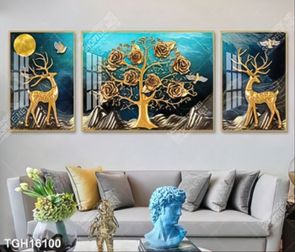 Tranh ghép theo bộ trang trí tường nhà độc đáo