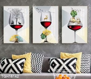Tranh ghép theo bộ trang trí tường nhà độc đáo