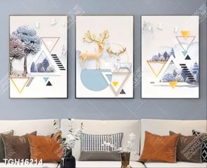 Tranh decor phong cách nội thất tối giản