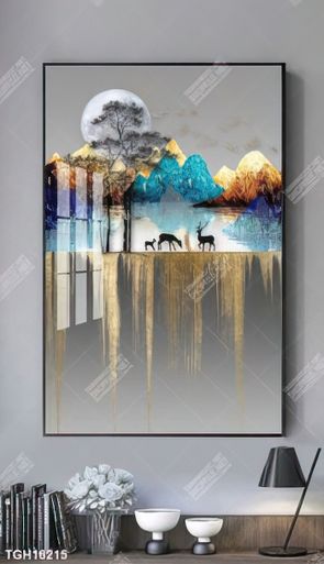 Tranh treo tường 3D đẹp cho phòng khách hiện đại