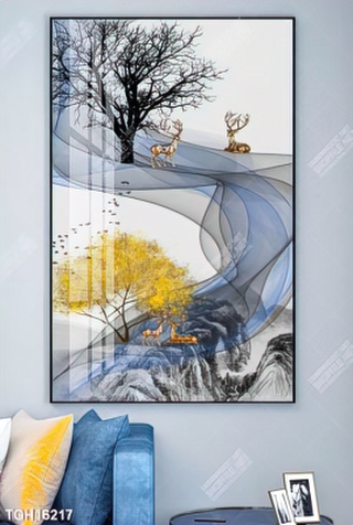 Tranh canvas decor phòng khách đẹp hiện đại