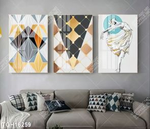 Tranh ghép theo bộ trang trí tường nhà độc đáo