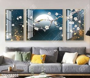 Tranh ghép tôn vẻ đẹp mảng tường trắng