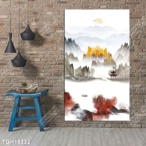 Tranh ghép 3d in vải canvas