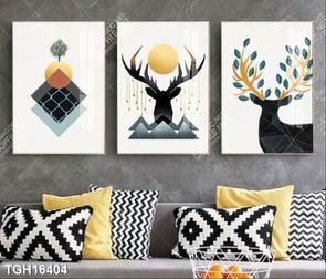 Tranh decor phong cách nội thất tối giản
