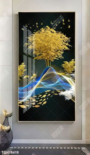 Tranh treo phòng khách đẹp ghép bộ