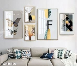 Tranh decor phong cách nội thất tối giản