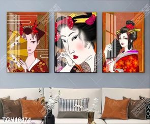Tranh ghép theo bộ trang trí tường nhà độc đáo