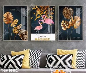 Tranh canvas decor phòng khách đẹp hiện đại