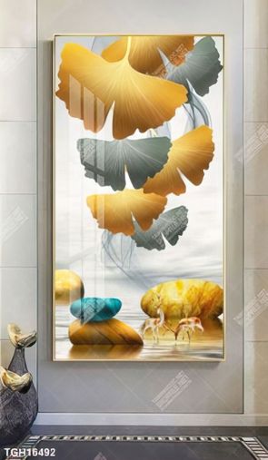Tranh ghép theo bộ trang trí tường nhà độc đáo