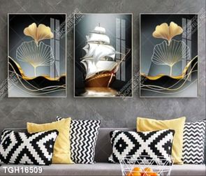 Tranh ghép tráng gương treo trang trí tường