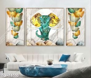 Tranh ghép 3d in vải canvas
