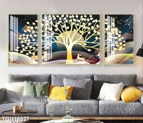 Tranh ghép theo bộ trang trí tường nhà độc đáo