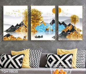 Tranh canvas decor phòng khách đẹp hiện đại