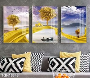 Tranh treo tường ghép bộ nhiều tấm đẹp hiện đại