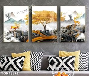 Tranh treo tường 3D đẹp cho phòng khách hiện đại