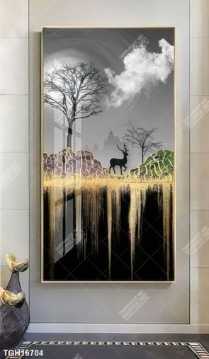 Tranh ghép 3d in vải canvas