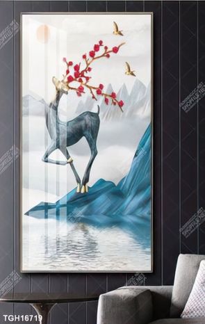 Tranh ghép 3d in vải canvas