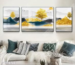 Tranh decor phong cách nội thất tối giản