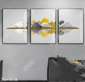 Tranh canvas decor phòng khách đẹp hiện đại