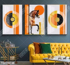 Tranh ghép 3d in vải canvas