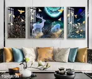 Tranh canvas decor phòng khách đẹp hiện đại