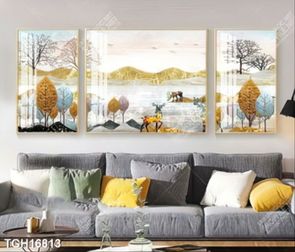 Tranh treo tường phòng khách đẹp, sang trọng và hiện đại