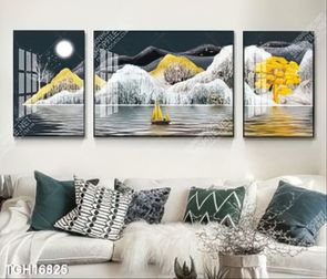 Tranh treo tường ghép bộ nhiều tấm đẹp hiện đại