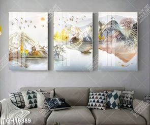 Tranh treo tường ghép bộ nhiều tấm đẹp hiện đại