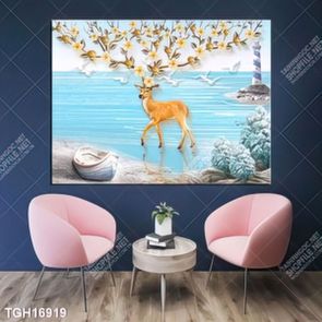Tranh treo tường 3D đẹp cho phòng khách hiện đại