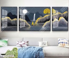 Tranh treo tường ghép bộ nhiều tấm đẹp hiện đại