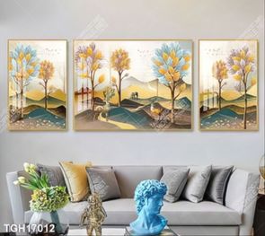 Tranh ghép 3d in vải canvas