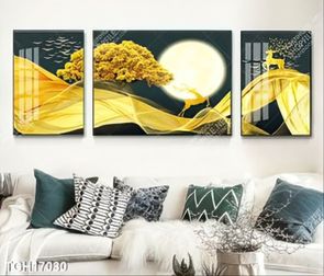 Tranh treo tường ghép bộ nhiều tấm đẹp hiện đại