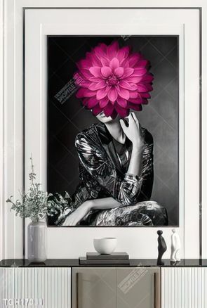 Tranh treo phòng khách đẹp ghép bộ