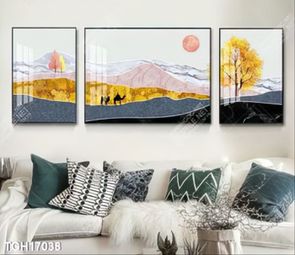 Tranh ghép theo bộ trang trí tường nhà độc đáo