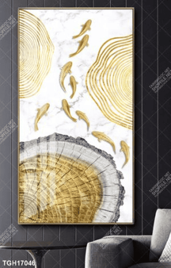 Tranh canvas decor phòng khách đẹp hiện đại