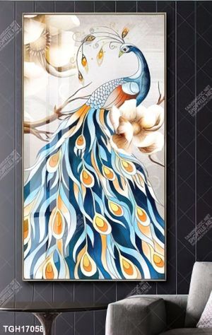 Tranh treo phòng khách đẹp ghép bộ