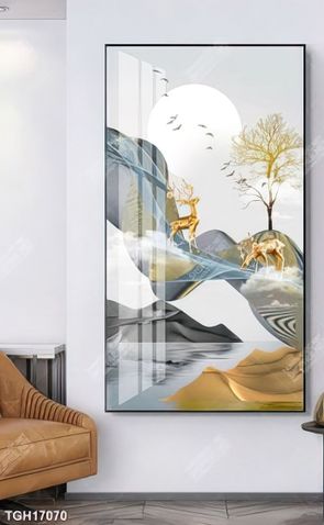 Tranh ghép tráng gương treo trang trí tường
