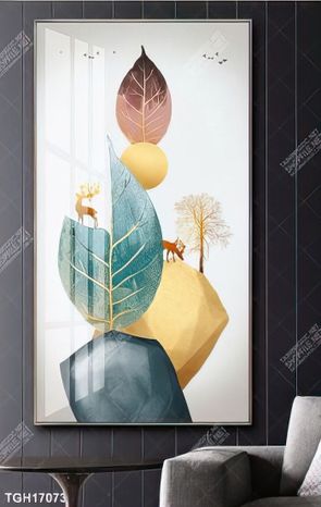 Tranh treo phòng khách đẹp ghép bộ