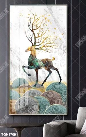 Tranh ghép tôn vẻ đẹp mảng tường trắng