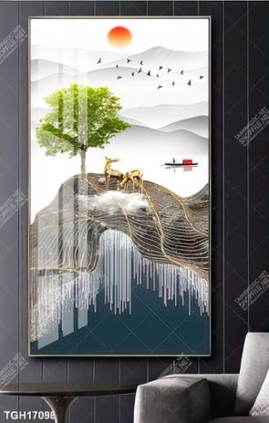 Tranh canvas decor phòng khách đẹp hiện đại