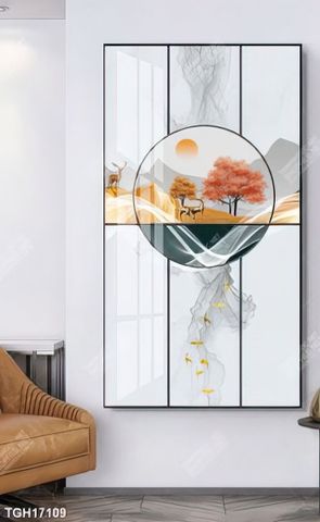 Tranh ghép tôn vẻ đẹp mảng tường trắng