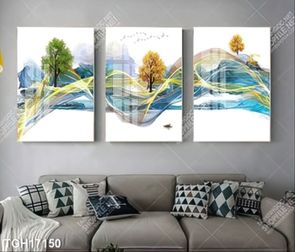 Tranh ghép theo bộ trang trí tường nhà độc đáo