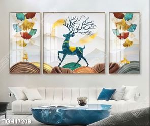 Tranh ghép 3d in vải canvas