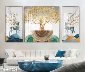 Tranh ghép tráng gương treo trang trí tường