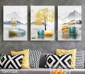 Tranh ghép tráng gương treo trang trí tường