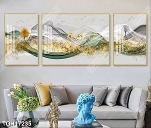Tranh treo tường ghép bộ nhiều tấm đẹp hiện đại