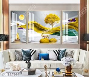 Tranh ghép theo bộ trang trí tường nhà độc đáo