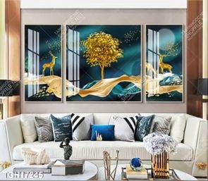 Tranh ghép tôn vẻ đẹp mảng tường trắng